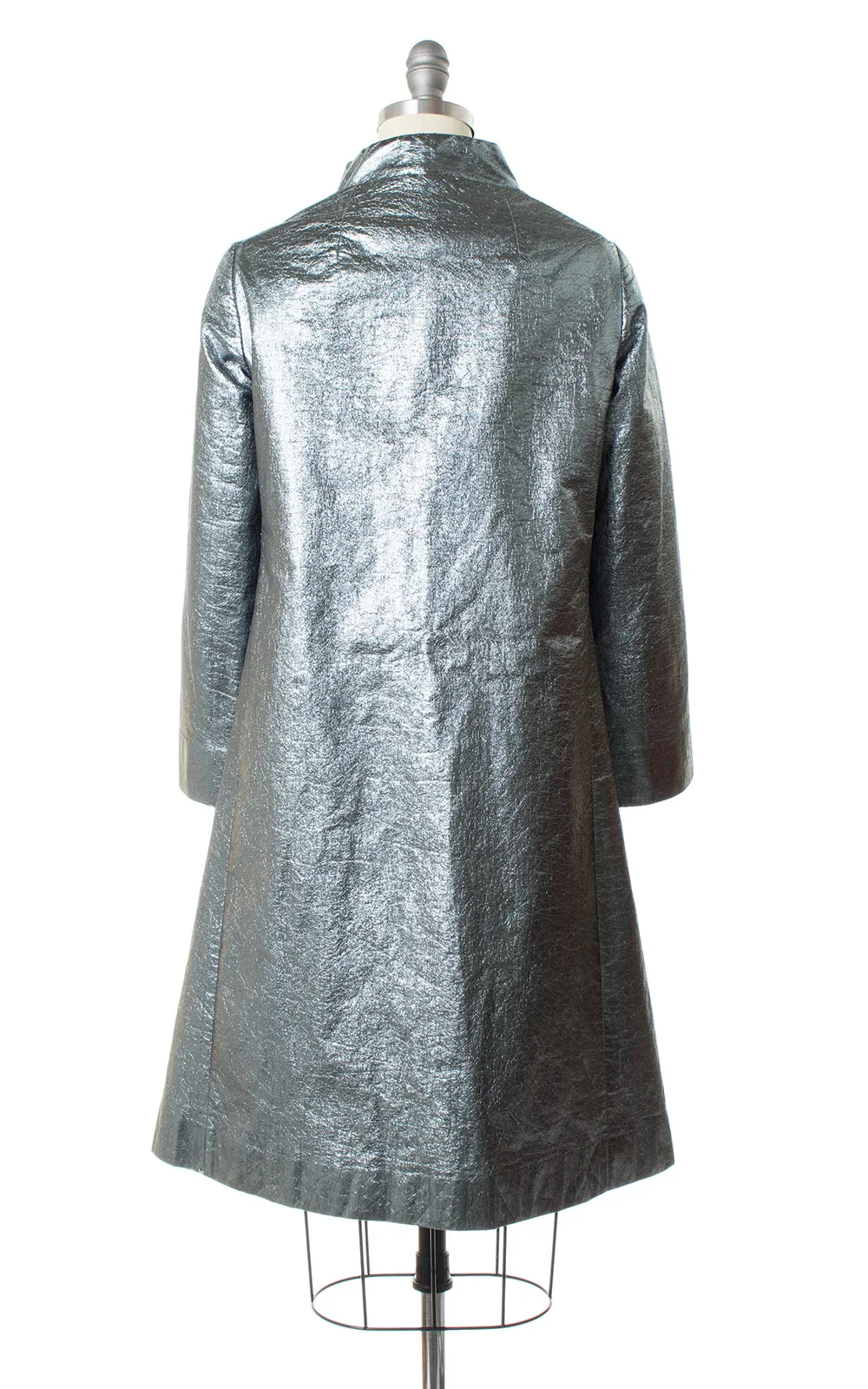 1960s Silver Foil Space Age Raincoat | small