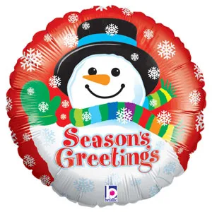 Cheerful Snowman Balloon