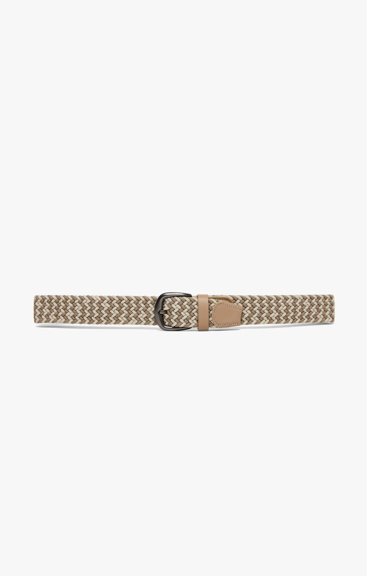 Elastic Belt In Multi Beige