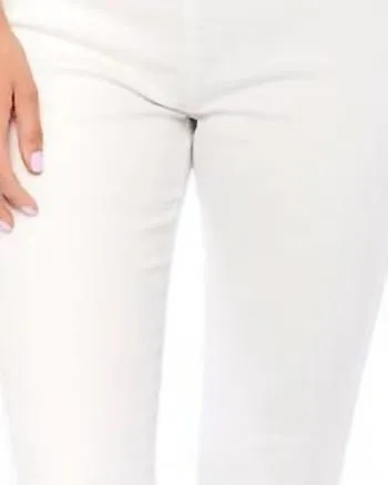 Fyre Split Hem Jeans in White | White