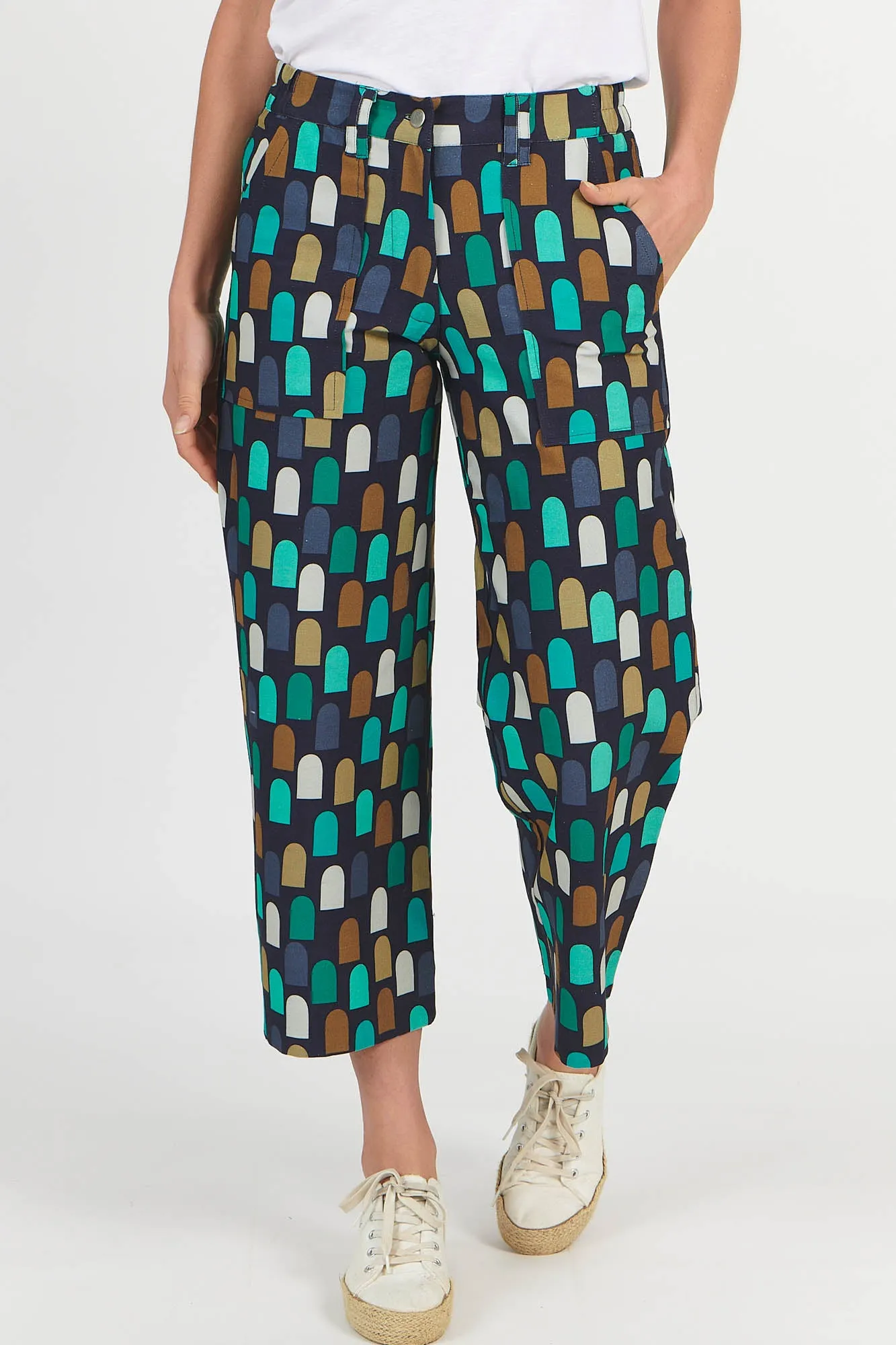 Hudson Jeans Green Geo