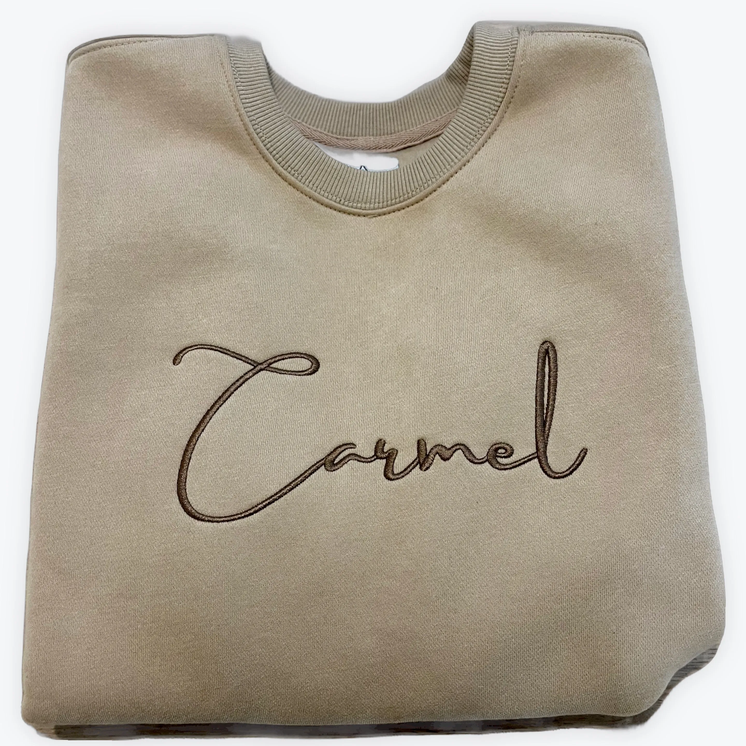 MIDTOWN CARMEL SIGNATURE CREW FLEECE - SAND