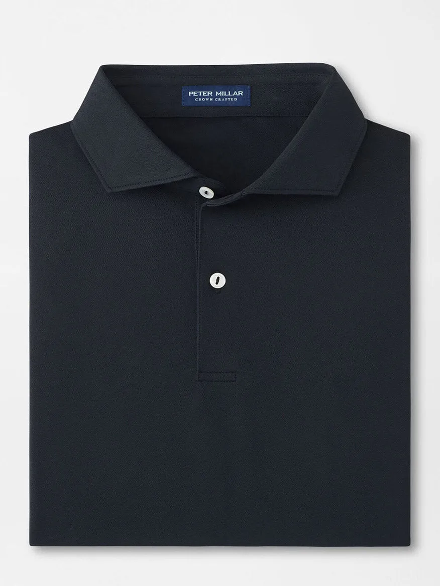 Peter Millar Soul Performance Mesh Polo in Black