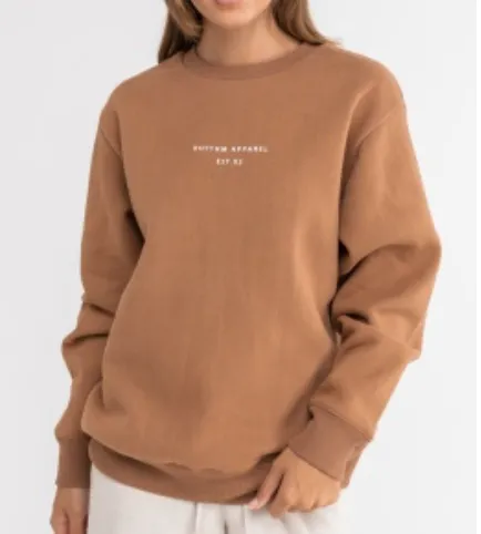 RHYTHM CLASSIC BRAND FLEECE - CARAMEL