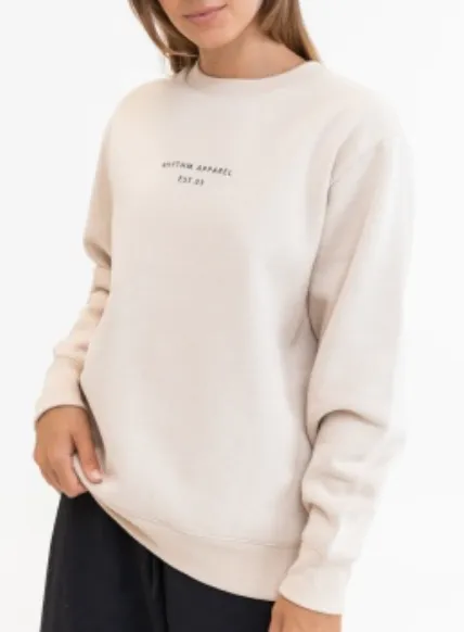 RHYTHM CLASSIC BRAND FLEECE - OAT