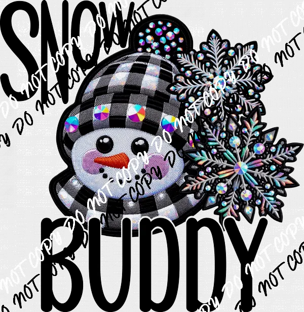 Snow Buddy - Festive Snowman DTF Transfer
