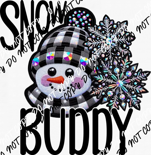 Snow Buddy - Festive Snowman DTF Transfer