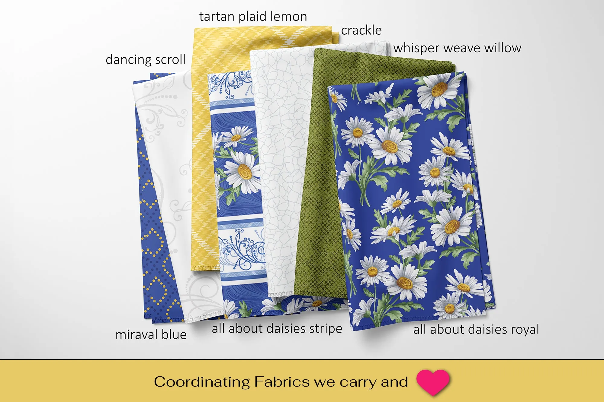 Tartan Plaid Lemon – 100% Quilting Cotton Fabric by the Yard